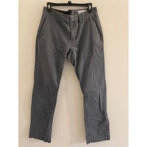 Volcom Modern Fit Chino Pants  Mens 31 30 Charcoal Gray Twill Skateboarding Pant